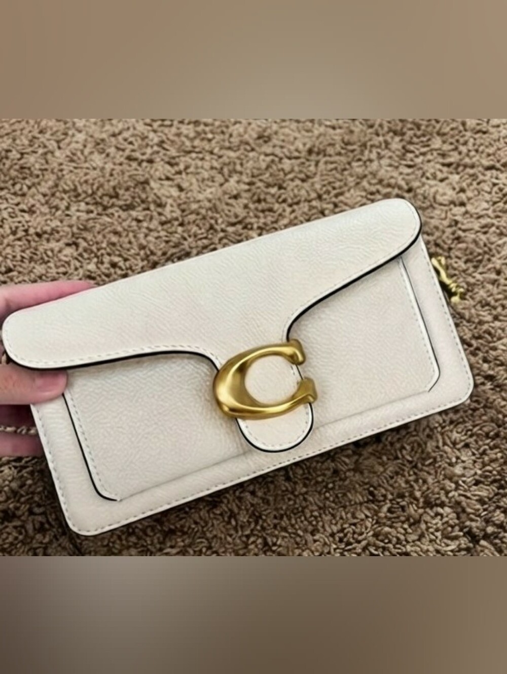 Coach Tabby Chalk White Clutch/Crossbody. Brand New. - Picture 1 of 8